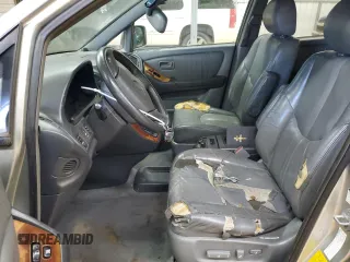 1999 Lexus RX 300 Luxury SUV with VIN JT6HF10U9X0016046, listed as a Copart auction lot 89170055 with 287,807 mi miles and Salvage Title. Bid and sale history available at carsss.com. Image 7.