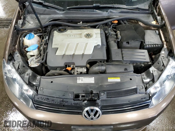 2013 Volkswagen Jetta TDI with VIN 3VWPL7AJ7DM691663, listed as a Copart auction lot 58720085 with 197,720 mi miles and Salvage title. Bid and sale history available at DreamBid. Image 12.