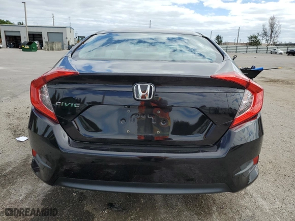 2017 Honda Civic Sedan LX with VIN 19XFC2F54HE048782, listed as a Copart auction lot 81576724 with 23,235 mi miles and Salvage Title. Bid and sale history available at carsss.com. Image 6.