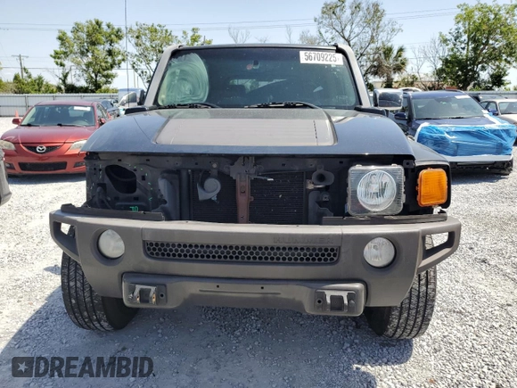 2006 Hummer H3 z VIN 5GTDN136568227096, wystawiony jako Copart lot #56709225 z przebiegiem 230 332 mil mil oraz Szkoda całkowita • Salvage title. Historia ofert i sprzedaży dostępna na DreamBid. Obrazek 5.