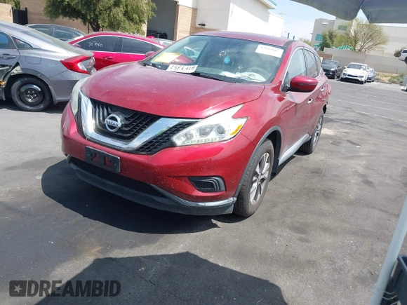 2016 Nissan Murano SL z VIN 5N1AZ2MH9GN169500, wystawiony jako IAAI lot #42013007 z przebiegiem 80 902 mil mil oraz . Historia ofert i sprzedaży dostępna na DreamBid. Obrazek 19.