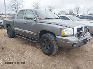 2005 Dodge Dakota SLT with VIN 1D7HE48N05S293699, listed as a IAAI auction lot 41541498 with 166,159 mi miles. Bid and sale history available at carsss.com. Image 1.