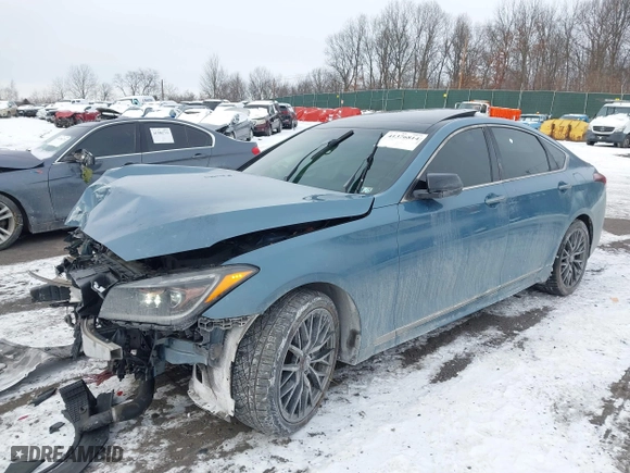 2018 Genesis G80 3.3T Sport with VIN KMHGN4JB8JU232780, listed as a IAAI auction lot 41376814 with 134,760 mi miles. Bid and sale history available at carsss.com. Image 17.
