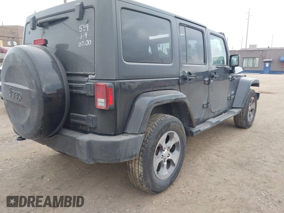 2018 Jeep Wrangler JK Unlimited Altitude with VIN 1C4BJWEG1JL843963, listed as a IAAI auction lot 41287894 with 120,701 mi miles. Bid and sale history available at carsss.com. Image 4.