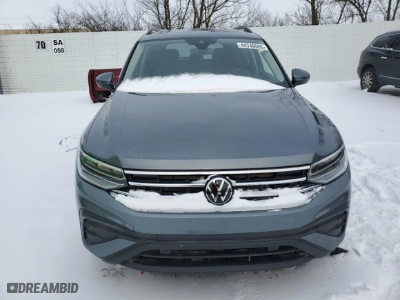 2024 Volkswagen Tiguan S with VIN 3VVFB7AXXRM157734, listed as a Copart auction lot 44740085 with 0 mi miles and Salvage Title. Bid and sale history available at carsss.com. Image 5.