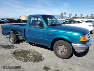 1996 Ford Ranger XL with VIN 1FTCR10U1TUA28561, listed as a Copart auction lot 44989845 with 142,485 mi miles and Salvage Title. Bid and sale history available at carsss.com. Image 4.