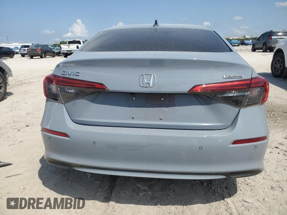 2022 Honda Civic Sedan Touring with VIN 2HGFE1F94NH302242, listed as a Copart auction lot 51201855 with 55,904 mi miles and Non Repairable. Bid and sale history available at carsss.com. Image 6.