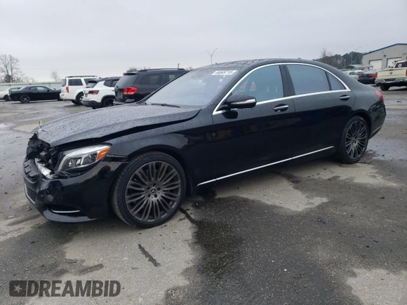 2017 Mercedes-Benz S 550 with VIN WDDUG8CB0HA322299, listed as a Copart auction lot 44049715 with 107,599 mi miles and Salvage Title. Bid and sale history available at carsss.com. Image 1.