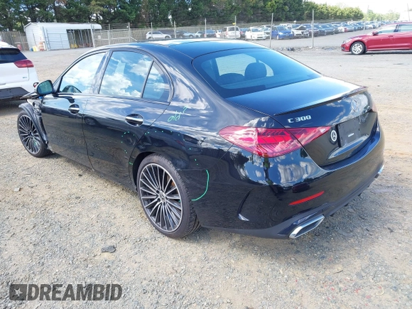 2022 Mercedes-Benz C 300 with VIN W1KAF4HBXNR066080, listed as a IAAI auction lot 42189237 with 42,666 mi miles and . Bid and sale history available at DreamBid. Image 3.