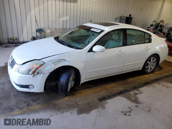 2005 Nissan Maxima 3.5 SL with VIN 1N4BA41E35C854192, listed as a Copart auction lot 75541544 with 162,470 mi miles and Salvage Title. Bid and sale history available at carsss.com. Image 1.