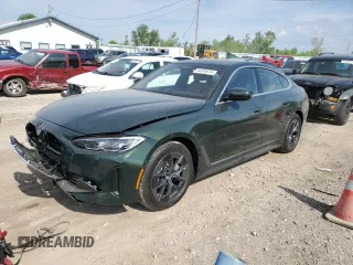 2024 BMW i4 xDrive40 with VIN WBY83FB09RFS98101, listed as a Copart auction lot 54345574 with 209 mi miles and Salvage Title. Bid and sale history available at carsss.com. Image 1.