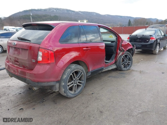 2013 Ford Edge SEL with VIN 2FMDK4JC7DBC80818, listed as a IAAI auction lot 41674183 with 198,407 mi miles. Bid and sale history available at carsss.com. Image 4.