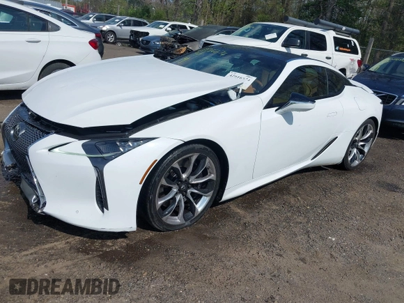 2021 Lexus LC with VIN JTHBP5AY0MA008376, listed as a IAAI auction lot 42016674 with 37,760 mi miles. Bid and sale history available at carsss.com. Image 17.