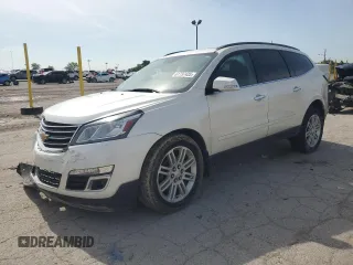 2015 Chevrolet Traverse LT with VIN 1GNKRGKD0FJ112623, listed as a Copart auction lot 61737435 with 142,760 mi miles and Salvage title. Bid and sale history available at DreamBid. Image 1.