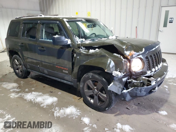 2017 Jeep Patriot 75th Anniversary with VIN 1C4NJRBB2HD168832, listed as a Copart auction lot 44936295 with 91,953 mi miles and Salvage Title. Bid and sale history available at carsss.com. Image 4.