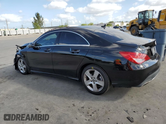 2018 Mercedes-Benz CLA 250 with VIN WDDSJ4GB3JN689255, listed as a Copart auction lot 46703534 with 71,024 mi miles and . Bid and sale history available at DreamBid. Image 2.
