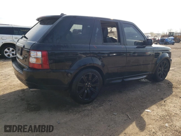 2008 Land Rover Range Rover Sport SC with VIN SALSH23488A185862, listed as a Copart auction lot 54445615 with 147,187 mi miles and Salvage title. Bid and sale history available at DreamBid. Image 3.