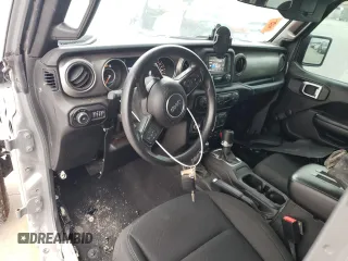 2021 Jeep Wrangler Unlimited Sport S with VIN 1C4HJXDG4MW609644, listed as a Copart auction lot 55459145 with 55,400 mi miles and Salvage title. Bid and sale history available at DreamBid. Image 8.