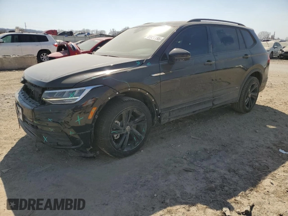 2024 Volkswagen Tiguan SE R-Line Black с VIN 3VV8B7AXXRM231775, выставлен на аукционе Copart как лот 48901195 с пробегом 2 234 миль миль и Списание • Salvage title. История ставок и продаж доступна на DreamBid. Изображение 1.