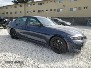 2024 BMW 3 Series M340i xDrive with VIN 3MW49FF02R8E70970, listed as a Copart auction lot 84431924 with 12,286 mi miles and Salvage Title. Bid and sale history available at carsss.com. Image 4.