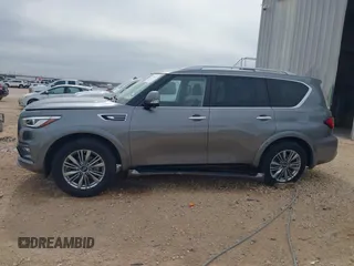 2021 Infiniti QX80 PREMIUM SELECT with VIN JN8AZ2AF9M9718838, listed as a IAAI auction lot 41797875 with 80,597 mi miles. Bid and sale history available at carsss.com. Image 14.