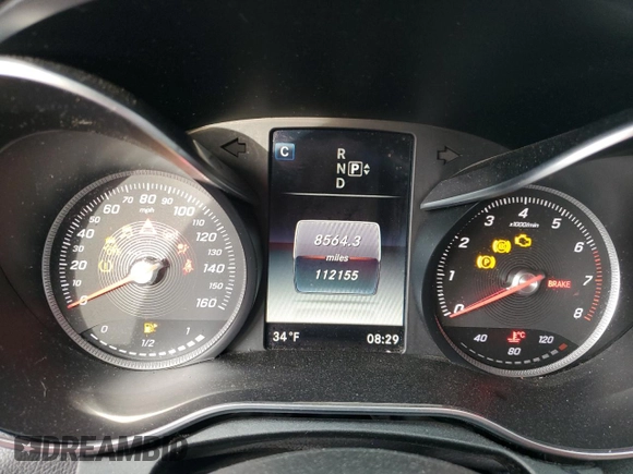 2015 Mercedes-Benz C-Class C 400 with VIN 55SWF6GB3FU016012, listed as a Copart auction lot 86436924 with 112,155 mi miles and Salvage Title. Bid and sale history available at carsss.com. Image 9.