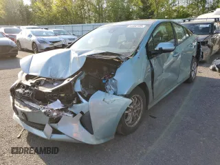 2016 Toyota Prius Four z VIN JTDKARFU4G3008664, wystawiony jako Copart lot #54492185 z przebiegiem Nie podano mil oraz Szkoda całkowita • Salvage title. Historia ofert i sprzedaży dostępna na DreamBid. Obrazek 1.