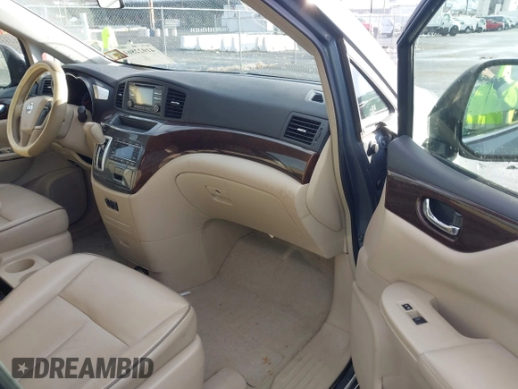 2013 Nissan Quest LE with VIN JN8AE2KP2D9066986, listed as a IAAI auction lot 41022861 with 122,869 mi miles. Bid and sale history available at carsss.com. Image 5.