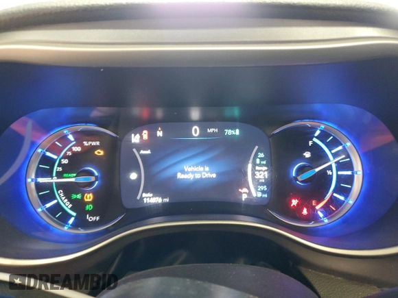 2021 Chrysler Pacifica Hybrid Touring L with VIN 2C4RC1L77MR596250, listed as a Copart auction lot 52892595 with 114,876 mi miles and Salvage title. Bid and sale history available at DreamBid. Image 9.