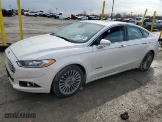 2014 Ford Fusion Titanium Hybrid with VIN 3FA6P0RUXER189801, listed as a Copart auction lot 46792365 with 158,072 mi miles and Salvage Title. Bid and sale history available at carsss.com. Image 1.