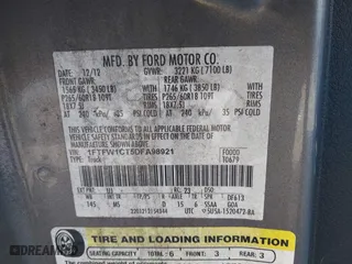 2013 Ford F-150 XL with VIN 1FTFW1CT5DFA98921, listed as a IAAI auction lot 41789209 with 272,201 mi miles. Bid and sale history available at carsss.com. Image 9.