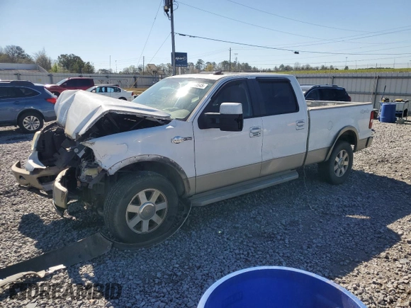 2008 Ford F-150 XLT with VIN 1FTPW14V58KB37444, listed as a Copart auction lot 50063545 with 165,536 mi miles and Salvage Title. Bid and sale history available at carsss.com. Image 1.