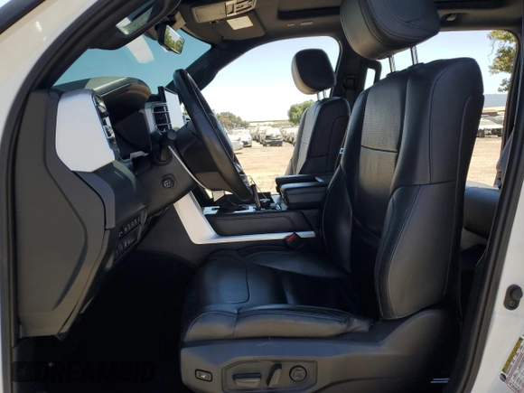2022 Toyota Tundra Platinum with VIN 5TFNA5DB6NX003415, listed as a Copart auction lot 60794455 with 52,022 mi miles and Salvage title. Bid and sale history available at DreamBid. Image 7.