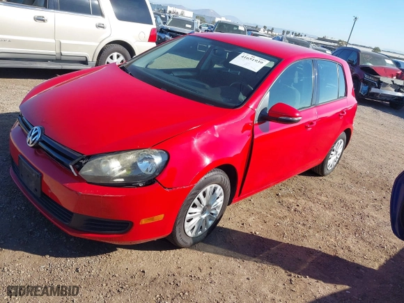 2010 Volkswagen Golf with VIN WVWDB7AJ7AW406433, listed as a IAAI auction lot 41651939 with 111,286 mi miles. Bid and sale history available at carsss.com. Image 2.