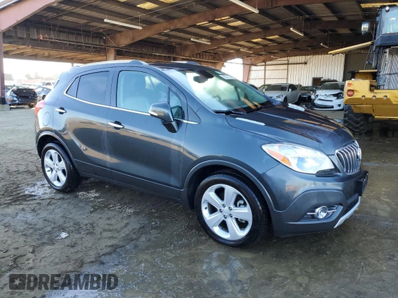 2016 Buick Encore Leather with VIN KL4CJCSB9GB743162, listed as a Copart auction lot 87899485 with 64,108 mi miles and Salvage Title. Bid and sale history available at carsss.com. Image 4.
