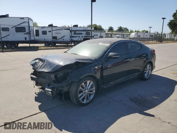 2014 Kia Optima SXL Turbo with VIN 5XXGR4A61EG291788, listed as a Copart auction lot 57688525 with 166,836 mi miles and Salvage title. Bid and sale history available at DreamBid. Image 1.