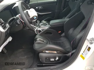 2021 BMW M3 Competition z VIN WBS33AY0XMFL32795, wystawiony jako Copart lot #52745265 z przebiegiem Nie podano mil oraz Szkoda całkowita • Salvage title. Historia ofert i sprzedaży dostępna na DreamBid. Obrazek 7.