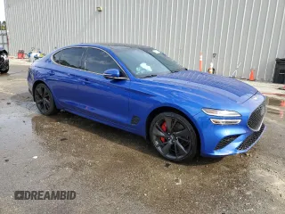 2022 Genesis G70 3.3T z VIN KMTG54TE1NU094180, wystawiony jako Copart lot #49625225 z przebiegiem 35 088 mil mil oraz Szkody całkowita. Historia ofert i sprzedaży dostępna na DreamBid. Obrazek 4.
