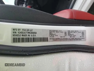 2021 Dodge Durango R/T z VIN 1C4SDJCT7MC848258, wystawiony jako Copart lot #48973495 z przebiegiem 33 195 mil mil oraz Szkody całkowita. Historia ofert i sprzedaży dostępna na DreamBid. Obrazek 14.