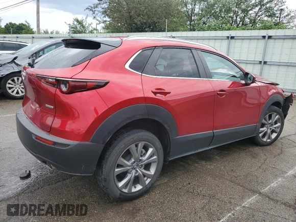 2023 Mazda CX-30 S Select with VIN 3MVDMBBMXPM537207, listed as a Copart auction lot 57724725 with 18,353 mi miles and Salvage title. Bid and sale history available at DreamBid. Image 3.