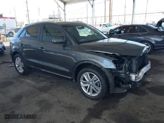 2018 Audi Q3 Premium with VIN WA1BCCFS5JR006653, listed as a IAAI auction lot 41590415 with 65,008 mi miles. Bid and sale history available at carsss.com. Image 1.