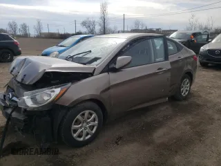 2013 Hyundai Accent GLS with VIN KMHCT4AE6DU524656, listed as a Copart auction lot 55389955 with 120,609 mi miles and Salvage title. Bid and sale history available at DreamBid. Image 1.