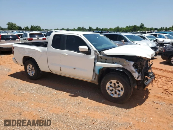 2024 Nissan Frontier S with VIN 1N6ED1CLXRN631616, listed as a Copart auction lot 57158585 with 19,495 mi miles and Salvage title. Bid and sale history available at DreamBid. Image 4.
