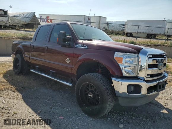 2012 Ford F-350 XL with VIN 1FT8W3BT5CEA88061, listed as a Copart auction lot 62383045 with 128,980 mi miles and Salvage title. Bid and sale history available at DreamBid. Image 4.