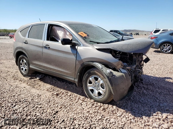 2013 Honda CR-V LX with VIN 3CZRM3H37DG703215, listed as a Copart auction lot 66378645 with 66,717 mi miles and Salvage title. Bid and sale history available at DreamBid. Image 4.