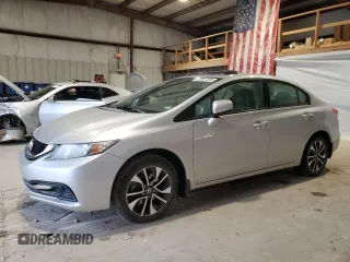 2015 Honda Civic EX with VIN 19XFB2F82FE010770, listed as a Copart auction lot 43957405 with 185,372 mi miles and Salvage Title. Bid and sale history available at carsss.com. Image 1.