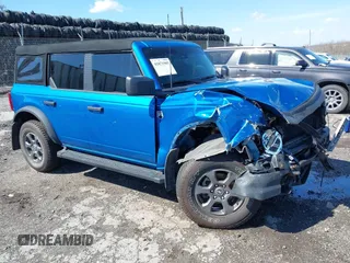 2023 Ford Bronco z VIN 1FMEE5BP1PLA88463, wystawiony jako IAAI lot #41871905 z przebiegiem 36 223 mil mil oraz . Historia ofert i sprzedaży dostępna na DreamBid. Obrazek 1.