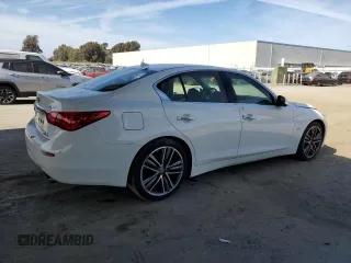 2017 Infiniti Q50 3.0t Premium with VIN JN1EV7AP1HM737016, listed as a Copart auction lot 52825655 with 98,776 mi miles and Salvage Title. Bid and sale history available at carsss.com. Image 3.