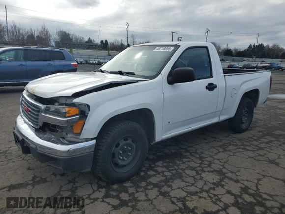 2006 GMC Canyon Work Truck with VIN 1GTCS146368275755, listed as a Copart auction lot 48718695 with 56,292 mi miles and Salvage Title. Bid and sale history available at carsss.com. Image 1.