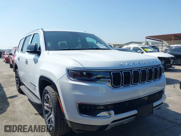 2024 Jeep Wagoneer Series II with VIN 1C4SJUBP9RS126155, listed as a IAAI auction lot 41851590 with 46,543 mi miles and . Bid and sale history available at DreamBid. Image 1.